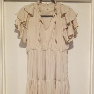 Jodifl Lined Prairie Bohemian Midi Dress